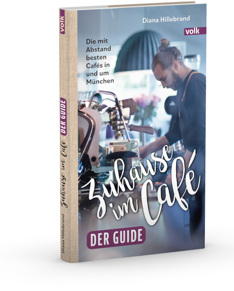3D Cover des Buchs 'Zuhause im Café - der Guide' von Diana Hillebrand